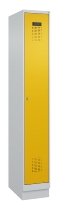 C+P Spind Evolo PLUS 049020-20 mit Sockel 2 Abt. 300mm Zylinderschloss (HxBxT) 1950x600x500mm 7035/7016