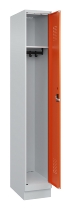 C+P Spind Evolo PLUS 049020-10 mit Sockel 1 Abt. 300mm Zylinderschloss (HxBxT) 1950x300x500mm 7035/2004