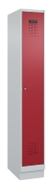 C+P Spind Evolo PLUS 049020-20 mit Sockel 2 Abt. 300mm Zylinderschloss (HxBxT) 1950x600x500mm 7035/7016