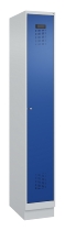 C+P Spind Evolo PLUS 049020-20 mit Sockel 2 Abt. 300mm Zylinderschloss (HxBxT) 1950x600x500mm 7035/7016