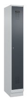 C+P Spind Evolo PLUS 049020-20 mit Sockel 2 Abt. 300mm Zylinderschloss (HxBxT) 1950x600x500mm 7035/7016