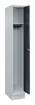 C+P Spind Evolo PLUS 049020-20 mit Sockel 2 Abt. 300mm Zylinderschloss (HxBxT) 1950x600x500mm 7035/7016