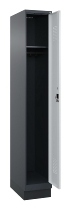C+P Spind Evolo PLUS 049020-20 mit Sockel 2 Abt. 300mm Zylinderschloss (HxBxT) 1950x600x500mm 7035/7016