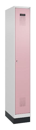 C+P Spind Evolo PLUS 049020-20 mit Sockel 2 Abt. 300mm Zylinderschloss (HxBxT) 1950x600x500mm 7035/7016