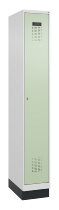 C+P Spind Evolo PLUS 049020-20 mit Sockel 2 Abt. 300mm Zylinderschloss (HxBxT) 1950x600x500mm 7035/7016