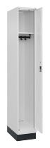 C+P Spind Evolo PLUS 049020-20 mit Sockel 2 Abt. 300mm Zylinderschloss (HxBxT) 1950x600x500mm 7035/7016