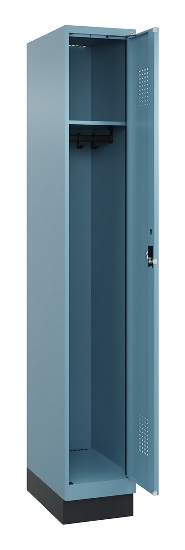 C+P Spind Evolo PLUS 049020-22 mit Sockel 2 Abteile 400mm Zylinderschloss (HxBxT) 1950x800x500mm 1023/1023