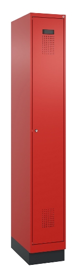 C+P Spind Evolo PLUS 049020-22 mit Sockel 2 Abteile 400mm Zylinderschloss (HxBxT) 1950x800x500mm 1023/1023