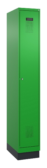 C+P Spind Evolo PLUS 049020-22 mit Sockel 2 Abteile 400mm Zylinderschloss (HxBxT) 1950x800x500mm 1023/1023