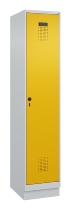C+P Spind Evolo PLUS 049020-20 mit Sockel 2 Abt. 300mm Zylinderschloss (HxBxT) 1950x600x500mm 7035/7016