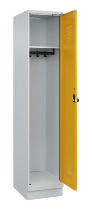 C+P Spind Evolo PLUS 049020-20 mit Sockel 2 Abt. 300mm Zylinderschloss (HxBxT) 1950x600x500mm 7035/7016