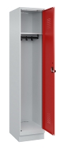 C+P Spind Evolo PLUS 049020-20 mit Sockel 2 Abt. 300mm Zylinderschloss (HxBxT) 1950x600x500mm 7035/7016