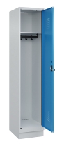 C+P Spind Evolo PLUS 049020-20 mit Sockel 2 Abt. 300mm Zylinderschloss (HxBxT) 1950x600x500mm 7035/7016