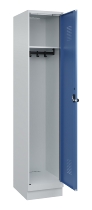 C+P Spind Evolo PLUS 049020-20 mit Sockel 2 Abt. 300mm Zylinderschloss (HxBxT) 1950x600x500mm 7035/7016