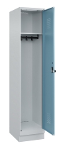 C+P Spind Evolo PLUS 049020-20 mit Sockel 2 Abt. 300mm Zylinderschloss (HxBxT) 1950x600x500mm 7035/7016