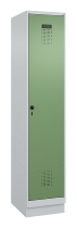 C+P Spind Evolo PLUS 049020-20 mit Sockel 2 Abt. 300mm Zylinderschloss (HxBxT) 1950x600x500mm 7035/7016