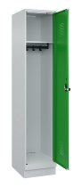 C+P Spind Evolo PLUS 049020-20 mit Sockel 2 Abt. 300mm Zylinderschloss (HxBxT) 1950x600x500mm 7035/7016