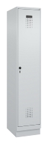 C+P Spind Evolo PLUS 049020-20 mit Sockel 2 Abt. 300mm Zylinderschloss (HxBxT) 1950x600x500mm 7035/7016