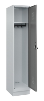 C+P Spind Evolo PLUS 049020-20 mit Sockel 2 Abt. 300mm Zylinderschloss (HxBxT) 1950x600x500mm 7035/7016
