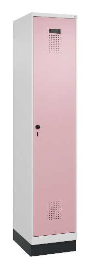C+P Spind Evolo PLUS 049020-20 mit Sockel 2 Abt. 300mm Zylinderschloss (HxBxT) 1950x600x500mm 7035/7016