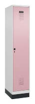 C+P Spind Evolo PLUS 049020-20 mit Sockel 2 Abt. 300mm Zylinderschloss (HxBxT) 1950x600x500mm 7035/7016
