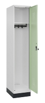 C+P Spind Evolo PLUS 049020-20 mit Sockel 2 Abt. 300mm Zylinderschloss (HxBxT) 1950x600x500mm 7035/7016