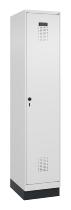 C+P Spind Evolo PLUS 049020-20 mit Sockel 2 Abt. 300mm Zylinderschloss (HxBxT) 1950x600x500mm 7035/7016