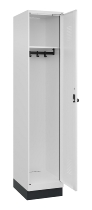 C+P Spind Evolo PLUS 049020-20 mit Sockel 2 Abt. 300mm Zylinderschloss (HxBxT) 1950x600x500mm 7035/7016