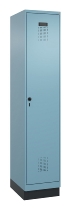 C+P Spind Evolo PLUS 049020-22 mit Sockel 2 Abteile 400mm Zylinderschloss (HxBxT) 1950x800x500mm 1023/1023