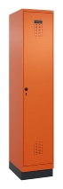 C+P Spind Evolo PLUS 049020-22 mit Sockel 2 Abteile 400mm Zylinderschloss (HxBxT) 1950x800x500mm 1023/1023