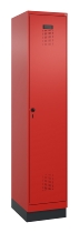C+P Spind Evolo PLUS 049020-22 mit Sockel 2 Abteile 400mm Zylinderschloss (HxBxT) 1950x800x500mm 1023/1023