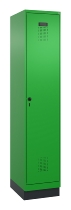C+P Spind Evolo PLUS 049020-22 mit Sockel 2 Abteile 400mm Zylinderschloss (HxBxT) 1950x800x500mm 1023/1023
