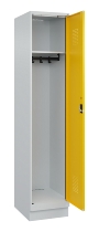 C+P Spind Evolo PLUS 049020-20 mit Sockel 2 Abt. 300mm Zylinderschloss (HxBxT) 1950x600x500mm 7035/7016