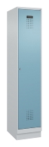 C+P Spind Evolo PLUS 049020-20 mit Sockel 2 Abt. 300mm Zylinderschloss (HxBxT) 1950x600x500mm 7035/7016