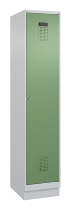 C+P Spind Evolo PLUS 049020-20 mit Sockel 2 Abt. 300mm Zylinderschloss (HxBxT) 1950x600x500mm 7035/7016