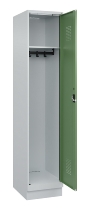 C+P Spind Evolo PLUS 049020-20 mit Sockel 2 Abt. 300mm Zylinderschloss (HxBxT) 1950x600x500mm 7035/7016