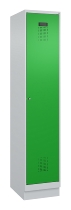 C+P Spind Evolo PLUS 049020-20 mit Sockel 2 Abt. 300mm Zylinderschloss (HxBxT) 1950x600x500mm 7035/7016