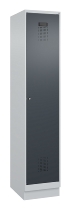C+P Spind Evolo PLUS 049020-20 mit Sockel 2 Abt. 300mm Zylinderschloss (HxBxT) 1950x600x500mm 7035/7016