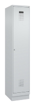 C+P Spind Evolo PLUS 049020-20 mit Sockel 2 Abt. 300mm Zylinderschloss (HxBxT) 1950x600x500mm 7035/7016