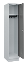 C+P Spind Evolo PLUS 049020-20 mit Sockel 2 Abt. 300mm Zylinderschloss (HxBxT) 1950x600x500mm 7035/7016