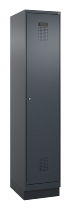 C+P Spind Evolo PLUS 049020-20 mit Sockel 2 Abt. 300mm Zylinderschloss (HxBxT) 1950x600x500mm 7035/7016