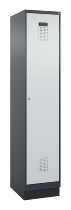 C+P Spind Evolo PLUS 049020-20 mit Sockel 2 Abt. 300mm Zylinderschloss (HxBxT) 1950x600x500mm 7035/7016