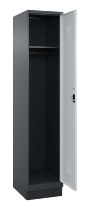 C+P Spind Evolo PLUS 049020-20 mit Sockel 2 Abt. 300mm Zylinderschloss (HxBxT) 1950x600x500mm 7035/7016