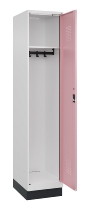 C+P Spind Evolo PLUS 049020-20 mit Sockel 2 Abt. 300mm Zylinderschloss (HxBxT) 1950x600x500mm 7035/7016