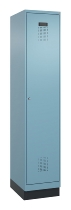 C+P Spind Evolo PLUS 049020-22 mit Sockel 2 Abteile 400mm Zylinderschloss (HxBxT) 1950x800x500mm 1023/1023