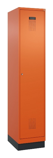 C+P Spind Evolo PLUS 049020-22 mit Sockel 2 Abteile 400mm Zylinderschloss (HxBxT) 1950x800x500mm 1023/1023