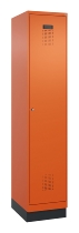 C+P Spind Evolo PLUS 049020-22 mit Sockel 2 Abteile 400mm Zylinderschloss (HxBxT) 1950x800x500mm 1023/1023