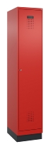 C+P Spind Evolo PLUS 049020-22 mit Sockel 2 Abteile 400mm Zylinderschloss (HxBxT) 1950x800x500mm 1023/1023