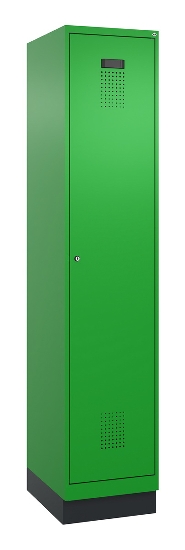 C+P Spind Evolo PLUS 049020-22 mit Sockel 2 Abteile 400mm Zylinderschloss (HxBxT) 1950x800x500mm 1023/1023