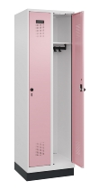 C+P Spind Evolo PLUS 049020-20 mit Sockel 2 Abt. 300mm Drehriegel (HxBxT) 1950x600x500mm 9016/3015